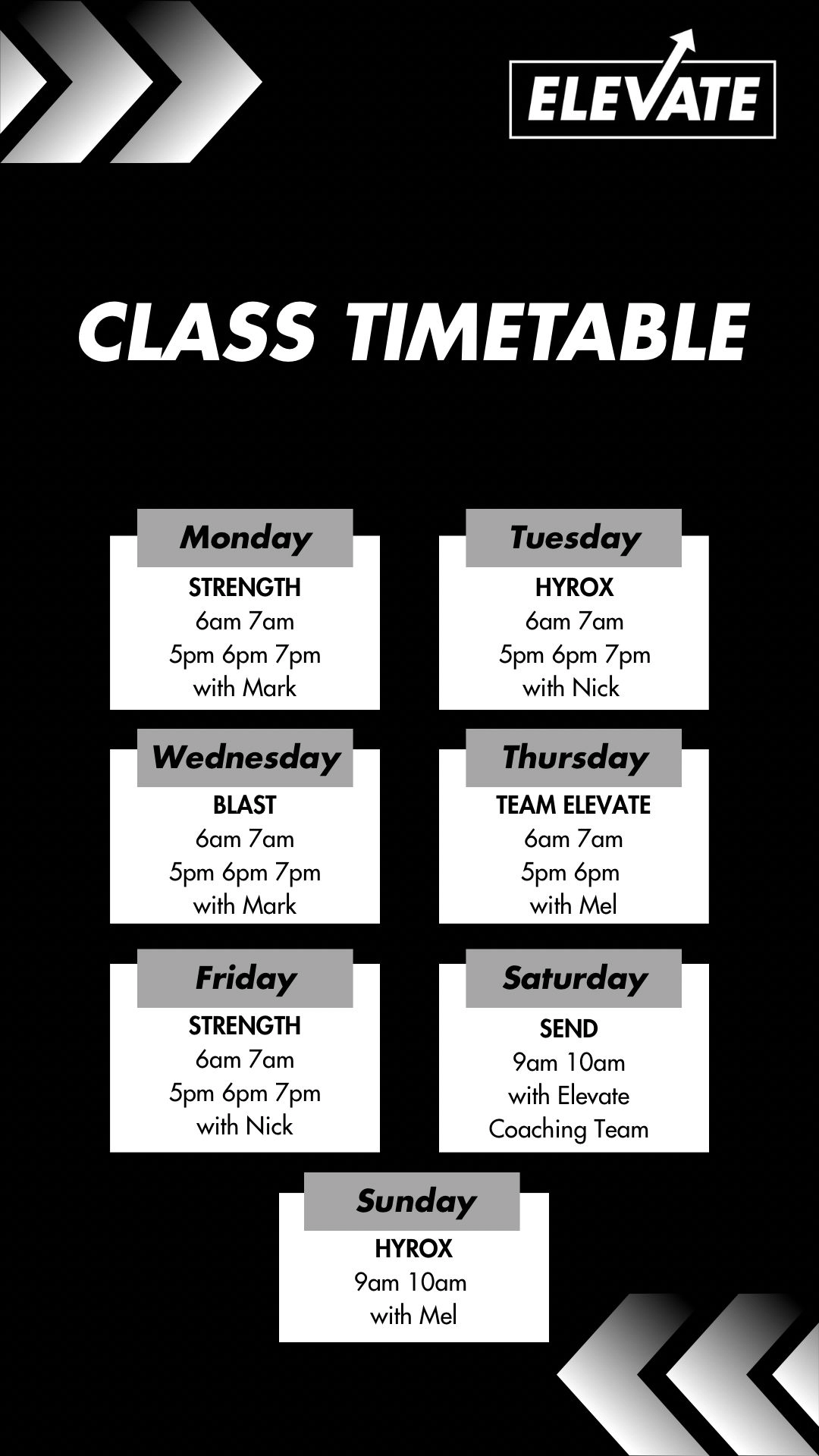 timetable